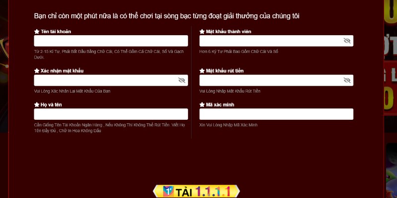 Tìm và ấn chọn nút đăng ký trên trang chủ